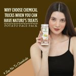 Herbtoniq Potato Face Pack Powder for Skin Whitening, Acne Reduction, Tan Removal, Depigmentation, Reduce Spot and Dark Circle | Face Pack for Glowing Skin | Pure and Natural | Unisex | 200 Grams - الصورة 7