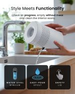 ⁦Pro Breeze Osmo® Dehumidifier - Silent & Refillable Moisture Absorber for Damp & Condensation at Home, Bedroom, Wardrobe, Car - Bathroom Mould Remover with 700g Refillable Tablet - No Power Required⁩ - الصورة ⁦8⁩