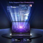 ⁦لابتوب 16 انش من ايسماجيك يعمل بمعالج N95 ذاكرة RAM DDR4 16GB وSSD 512GB FHD 1920×1200P نوع C بطارية 38 واط في الساعة واي فاي بلوتوث 5.0 تقليدي للاحتياجات اليومية⁩ - الصورة ⁦3⁩