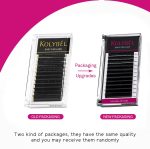 ⁦KOLYBEL Eyelash Extensions Easy Fan Lashes 0.07 Thickness C Curl 15mm Single Length Auto Blooming Lash Extension Volume Lashes Lasting Self Fanning Lashes(0.07-C,15mm)⁩ - الصورة ⁦2⁩