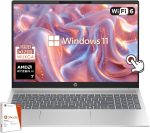 HP Pavilion 16" Touchscreen Laptop, AMD Ryzen 7 8840U, WUXGA (1920 x 1200), 16GB LPDDR5-6400Mhz RAM, 1TB PCIe SSD, Copilot PC, Wi-Fi 6, 1080p Webcam, Windows 11, w/Office 365