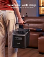 ⁦HiCOZY Clear View Ice Maker Countertop, Self-Cleaning Ice Machine with Ambient Lights, Ice in 6Mins, 26 lbs/Day, 2 Sizes of Bullet Ice for Apartment/Kitchen/Office/Home Bar⁩ - الصورة ⁦7⁩