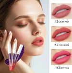 ⁦مجموعة احمر شفاه قابل للتقشير من اركيديت، احمر شفاه قابل للتقشير يدوم طويلا، مقاوم للماء والتلطخ، كوب غير لاصق، ذو صبغة عالية، لمسة نهائية غير لامعة، احمر شفاه مرطب للتقشير للنساء⁩ - الصورة ⁦2⁩