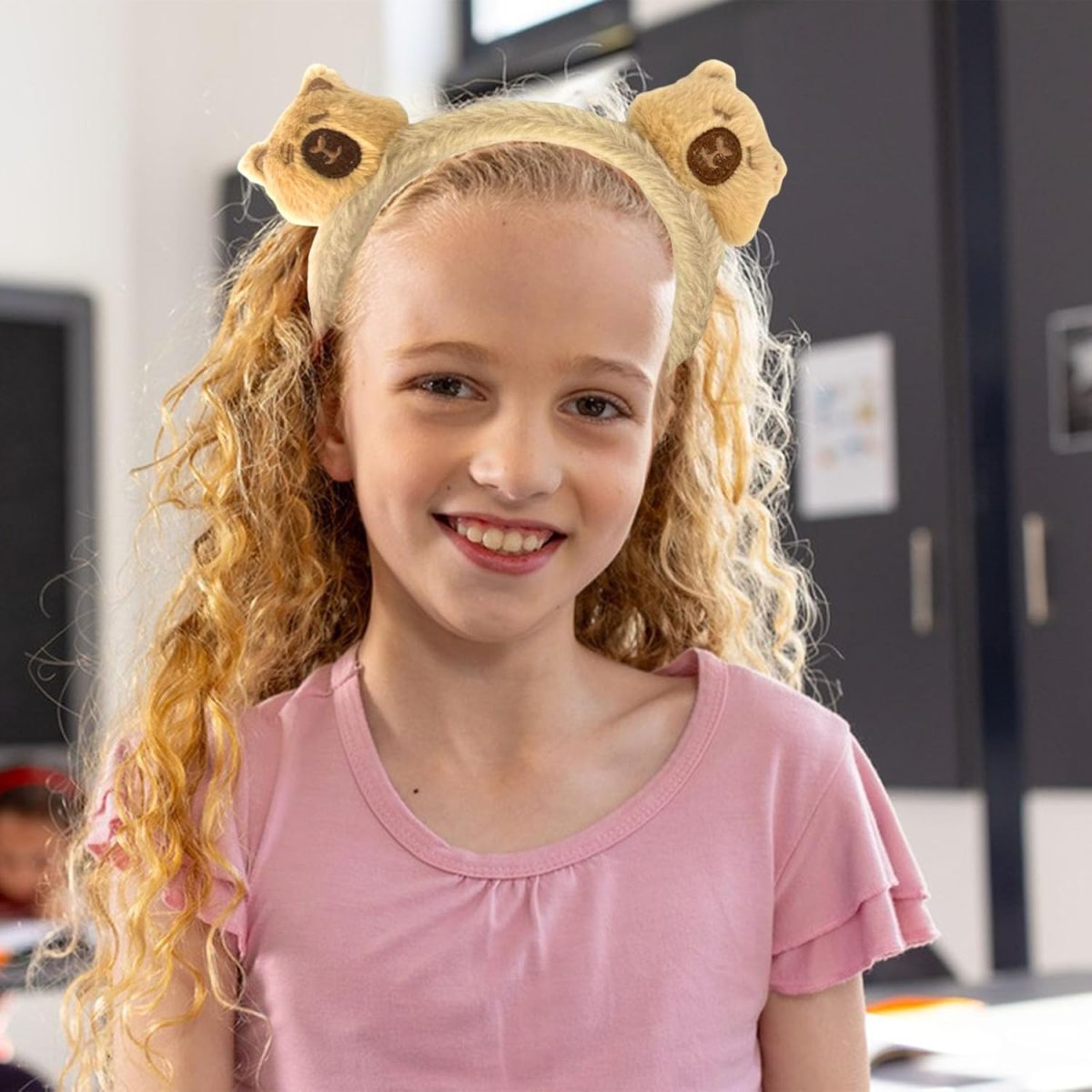 ⁦Hair Hoop, 1 Pcs Capybara Headwear, Face Wash Headband, Makeup Headbands, Women Cartoon Cute Creative Hair Accessories for Washing Face Shower Sports Beauty Skincare⁩ - الصورة ⁦5⁩