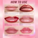 ⁦قلم تحديد شفاه قابل للتقشير، تاتو شفاه مقاوم للماء ويدوم طويلا مع ملقط، لمسة نهائية غير لامعة، احمر⁩ - الصورة ⁦4⁩