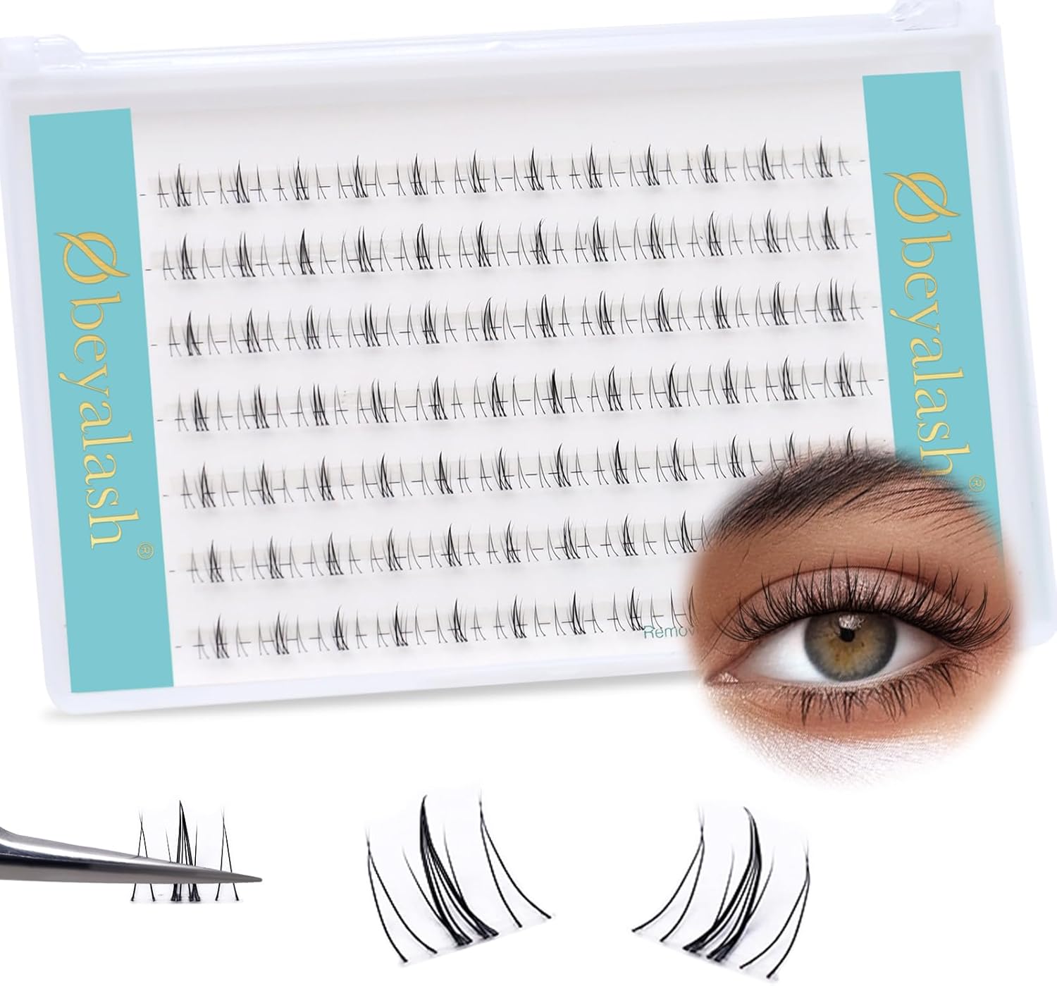 71kx6DaYSFL._AC_SL1500_.jpg اوبيلاش مجموعة رموش تحت الرموش السفلية مكونة من 84 قطعة، مجموعات رموش ناعمة تحت العين، رموش صناعية تحت الرموش، رموش عنقودية فردية يمكنك تركيبها بنفسك في المنزل - الصورة 6