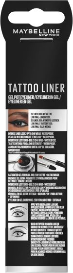 Maybelline New York Gel Eyeliner, Waterproof and Long-Lasting 2-in-1 Professional Brush, Up to 24 Hours Hold, Tattoo Liner Gel Pot, Colour: 950 Blackest Black - الصورة 2