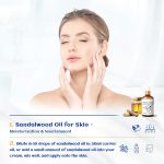 ⁦زيت خشب الصندل العطري من HIQILI ، زيت خشب الصندل الفاخر للناشر ، صنع صابون الشموع ، عطر DIY ، للرجال ، للنساء - 100 مل⁩ - الصورة ⁦3⁩