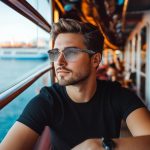 ⁦Harlafou Bluetooth Audio Smart Glasses,Photochromic Sunglasses for Men and Women,Open Ear Sound Mic & Speakers⁩ - الصورة ⁦2⁩