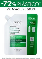 ⁦Dercos Anti-Dandruff Shampoo Normal to Oily Refill 390ml⁩ - الصورة ⁦5⁩