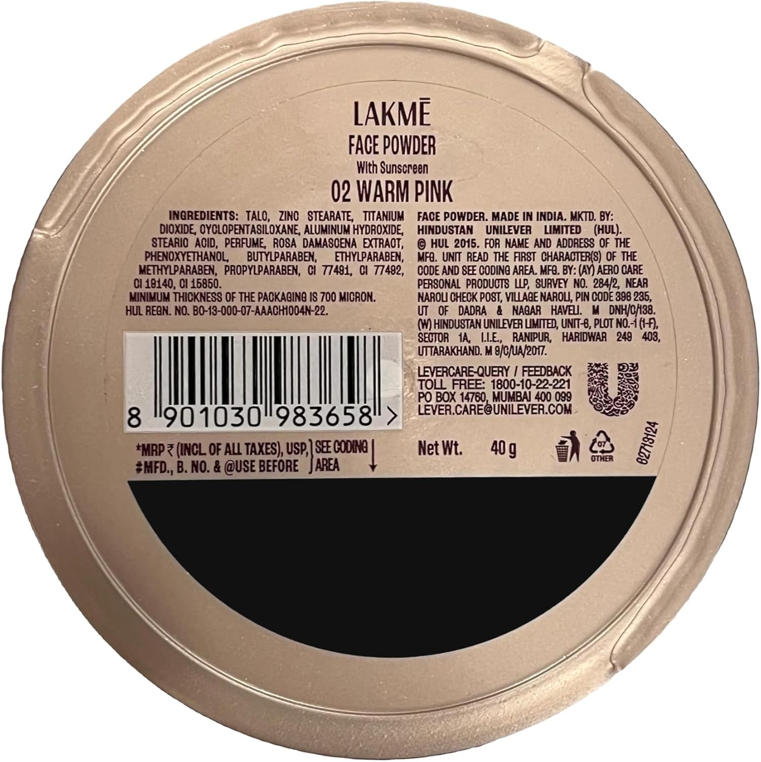 71mQ0OI3t4L._AC_SL1500_.jpg Lakmé Rose Loose Face Powder With Sunscreen, Warm Pink, Face MakEUp For A Rosy Glow - Matte Finish For Oily Skin Control, 40 G, Multi - الصورة 3