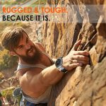 ⁦Compatible Galaxy Watch Ultra Bands 47mm for Men, Sport Band with Durable Armor Design, Silicone Rubber Strap with Stainless Steel Metal Connector, Military Rugged Galaxy Watch 7 Ultra Bands⁩ - الصورة ⁦6⁩
