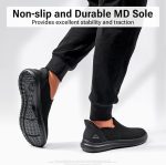 ⁦ODCKOI Slip on Shoes Men Hands Free Comfortable No Laces Sneakers Casual Gym Jogging Loafer Trainers⁩ - الصورة ⁦3⁩