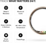 ⁦ULTRAHUMAN Ring AIR – Sleep and Fitness Tracker, Smart Ring for Men and Women, No app fee for standard features, Up to 6 days battery life (Size 8)⁩ - الصورة ⁦3⁩
