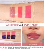 ⁦Set of 3 Colour Lip Stain Peel Off Set, Long Lasting Lip Tattoo & Waterproof Lip Tint Matte Finish, Non-stick Cup Removable Lip Liner 3 Pieces, Makeup Lip Gloss and Colour Lip Stain⁩ - الصورة ⁦4⁩