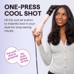 ⁦Blow Dryer Brush Set, Wavytalk Air Sculpt 5-in-1 Hot Air Brush Set, Multi Hair Styler for Salon Blowouts, Smooth Curls, Volumizing and Straightening, Sleek and Less Frizz, Pink⁩ - الصورة ⁦6⁩