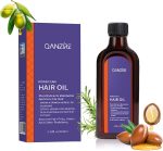 LBOYLOVE® Moroccan Argan Hair Oil, Purple Hair Essential Oil, Leave Hair Soft & Shiny, Deep Moisturizer, Frizz Control, Split End Repair for Dry & Damaged Hair, Hair Treatment Oil for Dry and Frizzy