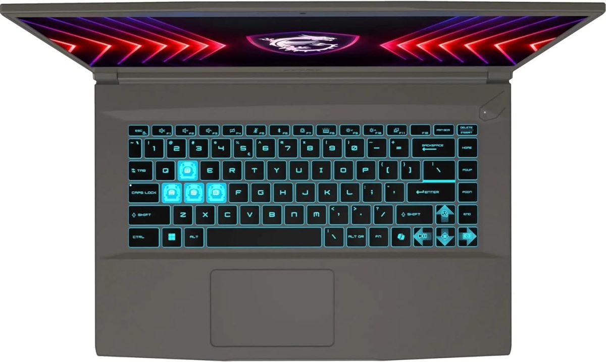 ⁦MSI Thin 15 Gaming Laptop | 15.6" FHD IPS 144Hz | Intel 8-core i5-13420H (>i7-11800H) | 32GB DDR4 2TB SSD | GeForce RTX 4050 | Backlit USB-C Win11Pro w/DLCA Accessory⁩ - الصورة ⁦4⁩