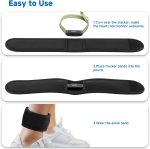 ⁦Xxerciz Ankle Band Compatible with Fitbit Inspire 3, Fitbit Charge 6 Fitness Tracker, Soft Adjustable Fitness Pedometer Ankle Strap for Men and Women⁩ - الصورة ⁦4⁩