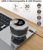 ⁦Head Shavers for Bald Men, Magnetic Electric Razor with 10000 RPM Motor, IPX8 Waterproof, Large Blade for Quick Shaving, USB C Fast Charging, LED Display⁩ - الصورة ⁦7⁩