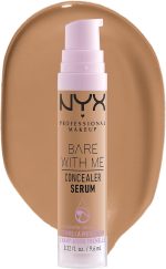 NYX Professional Makeup Bare with Me Concealer Serum, Hydrating Natural Medium Coverage Concealer For Face & Body,Upto 24Hr Hydration for Skin, Sand, 9.6 ml