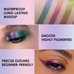 ⁦Multichrome Gel Eyeliner Pencil, Glitter Metallic Intense Color Shifting Colorful Eye Liner Eyeshadow Makeup, Long Lasting, Smudge proof, Waterproof, Pink Shifting Gel Liner⁩ - الصورة ⁦4⁩