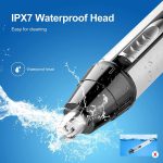 ⁦SYOSI Ear and Nose Hair Trimmer for Men,Professional USB Rechargeable Nostril Nasal Hair Vacuum Cleaning System,4 in 1 Lightweight Waterproof Hair and Beard Clippers for Women (White)⁩ - الصورة ⁦6⁩