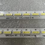 ⁦LED backlight strips 57LED for QM0724 STL430AC3-R L Y20 For S.S/C 43 7020 LED Array Right Left⁩ - الصورة ⁦2⁩