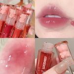 ⁦LuckNest 6Pcs Bear Lip Glaze Jelly Lipstick, Liquid Lipstick Cute Bear Lipgloss Moisturizing Lip Stain Plumping Water Lip Gloss Waterproof Long Lasting Cheek Rouge Tint Cosmetics Beauty Makeup⁩ - الصورة ⁦4⁩
