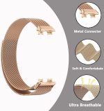 ⁦eWINNER Milanese Loop Bands for Huawei Band 10/Huawei Band 9/Huawei Band 8/ Stainless Steel Metal Magnetic Replacement Strap for Huawei Band 10/9/8 Tracker Smartwatch for Women Men⁩ - الصورة ⁦4⁩