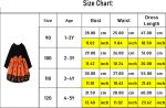⁦LIKPOJA Toddler Girls Witch Halloween Clothes Set Pumpkin Outfit Dresses 2 Pieces Hooded Cape for 1-5 Years Kids(Pumpkin Dress B,2-3 Years)⁩ - الصورة ⁦6⁩