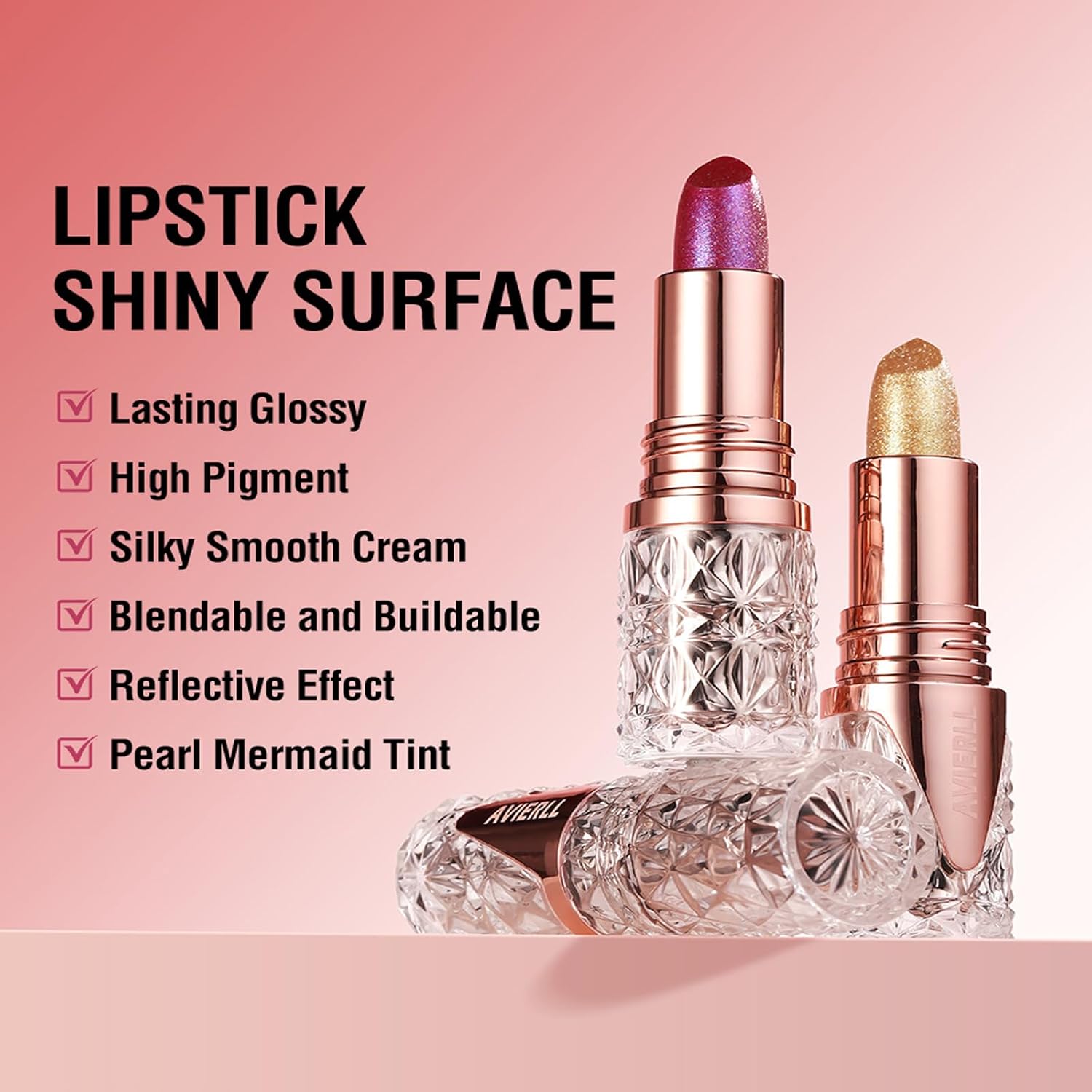 71qyehR8wRL._AC_SL1500_.jpg Super Lustrous Metallic Liquid Lipstick, Non Stick Cup Lip Gloss, High Impact Transfer-proof Lip Color, Long Lasting Waterproof Lipstick Makeup for Women - الصورة 9
