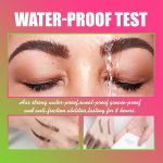 ⁦2 Pcs Semi Permanent Eyebrow Tint Kit, Waterproof Dye Gel Lasts Up to 2 Weeks Includes Brow Cards, Brushes, and Eyebrow Tint Pencil for Precise Application, Dark Brown and Black⁩ - الصورة ⁦3⁩