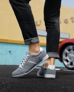 ⁦حذاء رياضي كاجوال خفيف الوزن برباط للرجال حذاء رياضي مريح من الجلد مقاس 41-46 من أريجو بيلو⁩ - الصورة ⁦9⁩