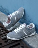 ⁦حذاء رياضي كاجوال خفيف الوزن برباط للرجال حذاء رياضي مريح من الجلد مقاس 41-46 من أريجو بيلو⁩ - الصورة ⁦4⁩