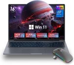ZOLWAYTAC Gaming Laptop,Laptop Computer 16" FHD Display,16GB RAM 512GB SSD with N100 Processor(Up to 3.4GHz),Professional Edition,BT5.0 HDMI,Supports Type C Charging,WiFi,SpaceGray