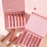 ⁦مجموعة ملمع شفاه مخملي غير لامع لطيف للنساء والبنات من مستلزمات التجميل⁩ - الصورة ⁦2⁩