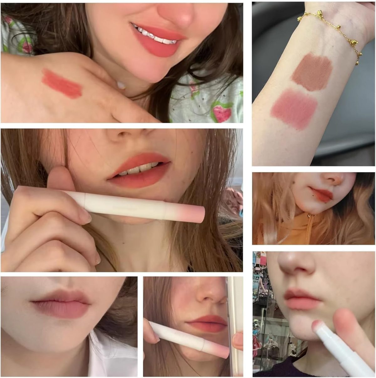 ⁦3Pcs Velvet Matte Liquid Lipstick Set for Women, Highly Pigmented Lip Cream, Moisturizing Nude Lip Balm, Waterproof 24-Hour Lip Stain, Ideal Gift for Makeup Lovers⁩ - الصورة ⁦3⁩