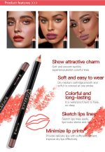 ⁦Petansy Lip Liner Pencils Set 12 Colors Waterproof Smooth Lip Pencils High Pigmented Lip Liner Set Matte Lipstick Pen⁩ - الصورة ⁦5⁩