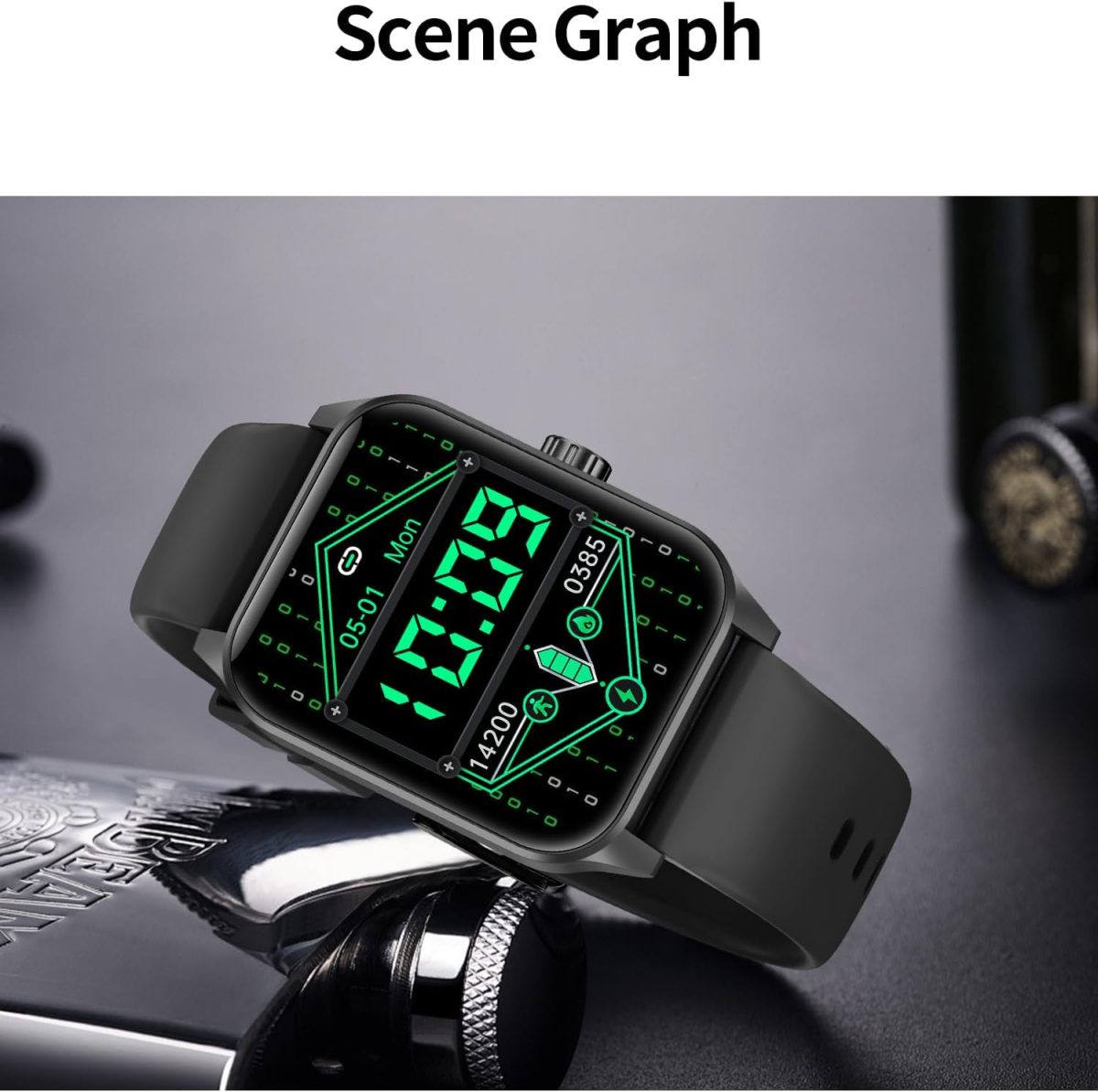 ⁦V25Z Smart Watch IP 68 Waterproof Answer/Make Call, Supports the Arabic language, Compatible with iPhone Android Phone⁩ - الصورة ⁦6⁩
