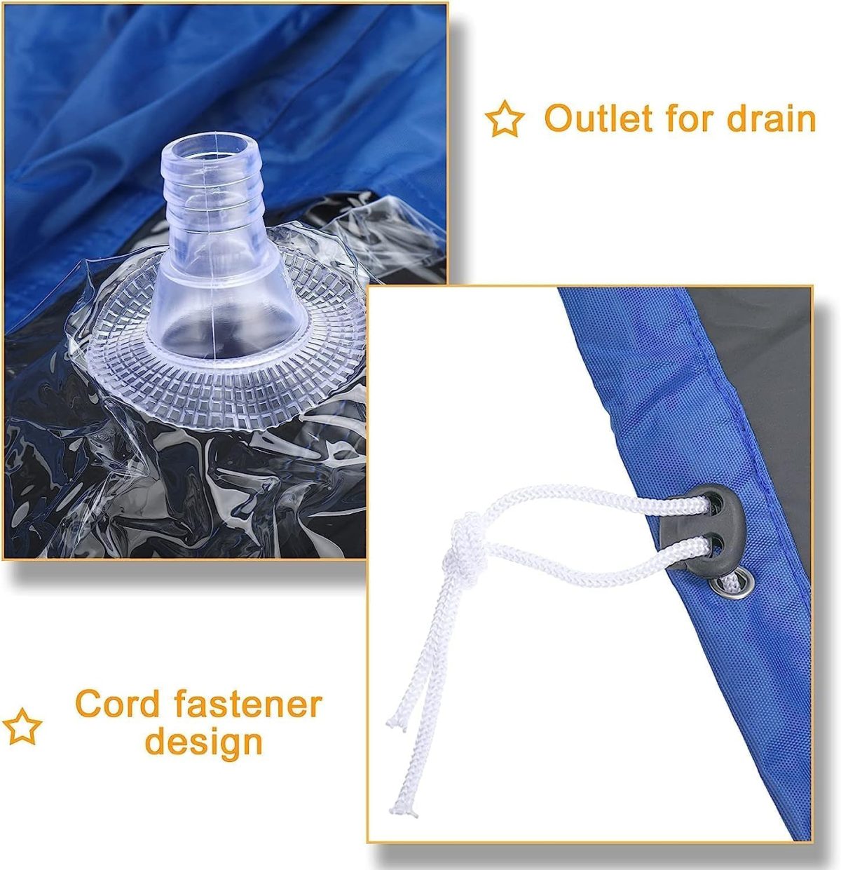 ⁦ZIMTAL Air Conditioning Cleaning Waterproof Cover with Drain Outlet, Protector Dust Washing Bag For Large Size (2P-3P) Wall Mounted AC Service with Pipe.⁩ - الصورة ⁦3⁩