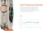 ⁦RIVERSONG Motive 5T Calling Smart Watch, 2.1 Inch Touch Display, Multisports Modes, 24h Health Management, AI Voice Assistant, Waterproof Watch for Android-iPhone iOS, Titanium + Orange Strap⁩ - الصورة ⁦3⁩