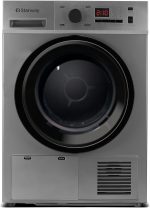 مجفف ملابس كهربائي تحميل أمامي بسعة 8 كيلوجرام مع شاشة رقمية من ستار واي، لون رمادي فاخر