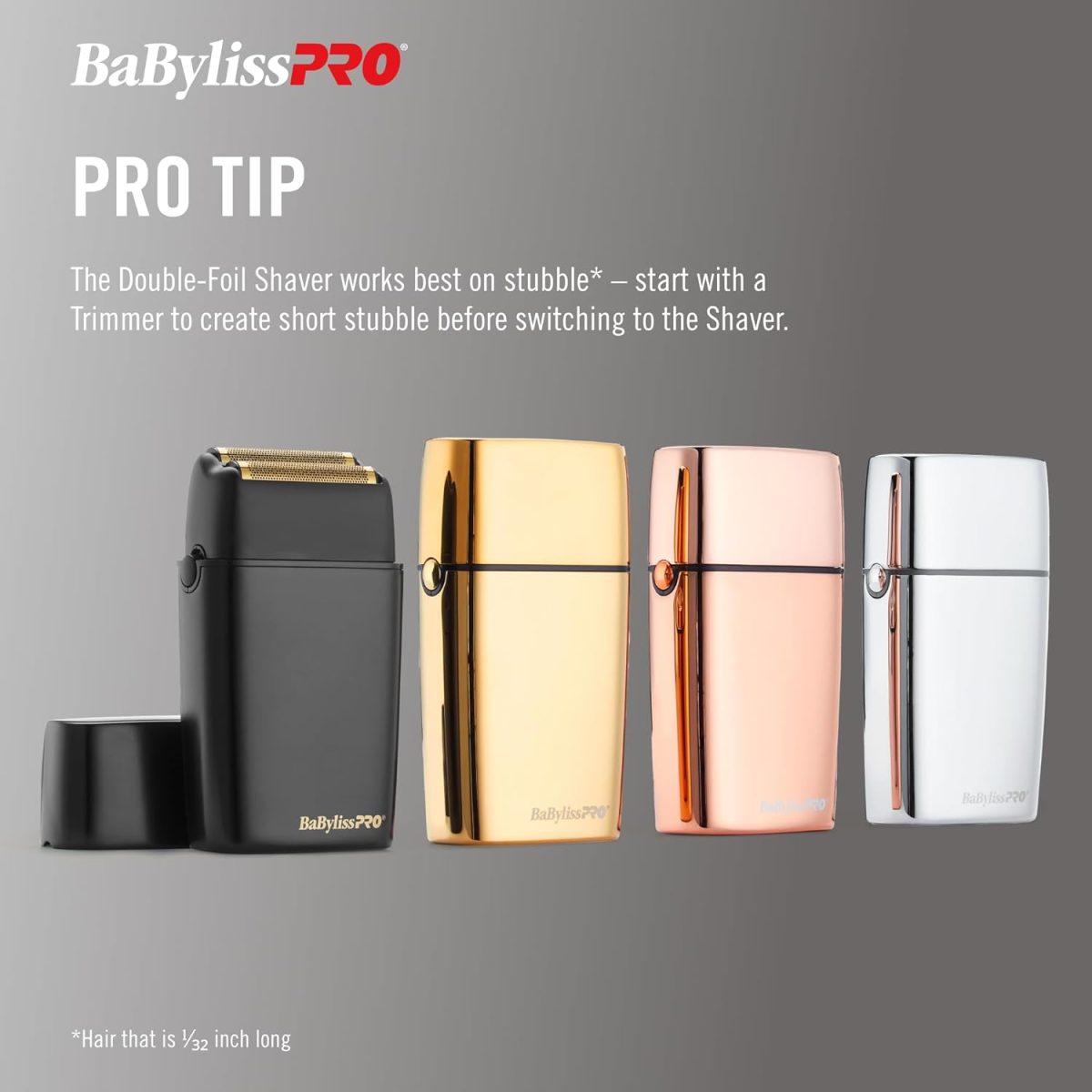 ⁦BaBylissPRO Cordless Metal Single Foil Shaver, Silver, 1 Count⁩ - الصورة ⁦7⁩