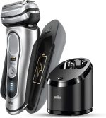⁦Braun Series 9 Shaver 9477Cc 4+1 Pro Head - Pro Electric Shaver With Mobile Charging Powercase, Silver⁩ - الصورة ⁦2⁩