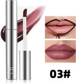 ⁦محدد شفايف ايريناد لايليب ليب ليب القابل للتقشير، محدد شفاه مقاوم للماء، محددات شفاة طويلة المدة، محددات شفايف مع ملقط صغير، ومحددات شفاة المحتوية على حمض الهيالوروني للنساء، #3⁩ - الصورة ⁦2⁩