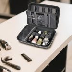 ⁦Boobowl Hard Travel Case for Hair Clippers, Hair Cutting Barber Supplies Organizer Bag, Trimmer Storage Holder for Ufree/for Wahl Men Razor Guard Grooming Kits -Box Only (Dark Grey)⁩ - الصورة ⁦8⁩