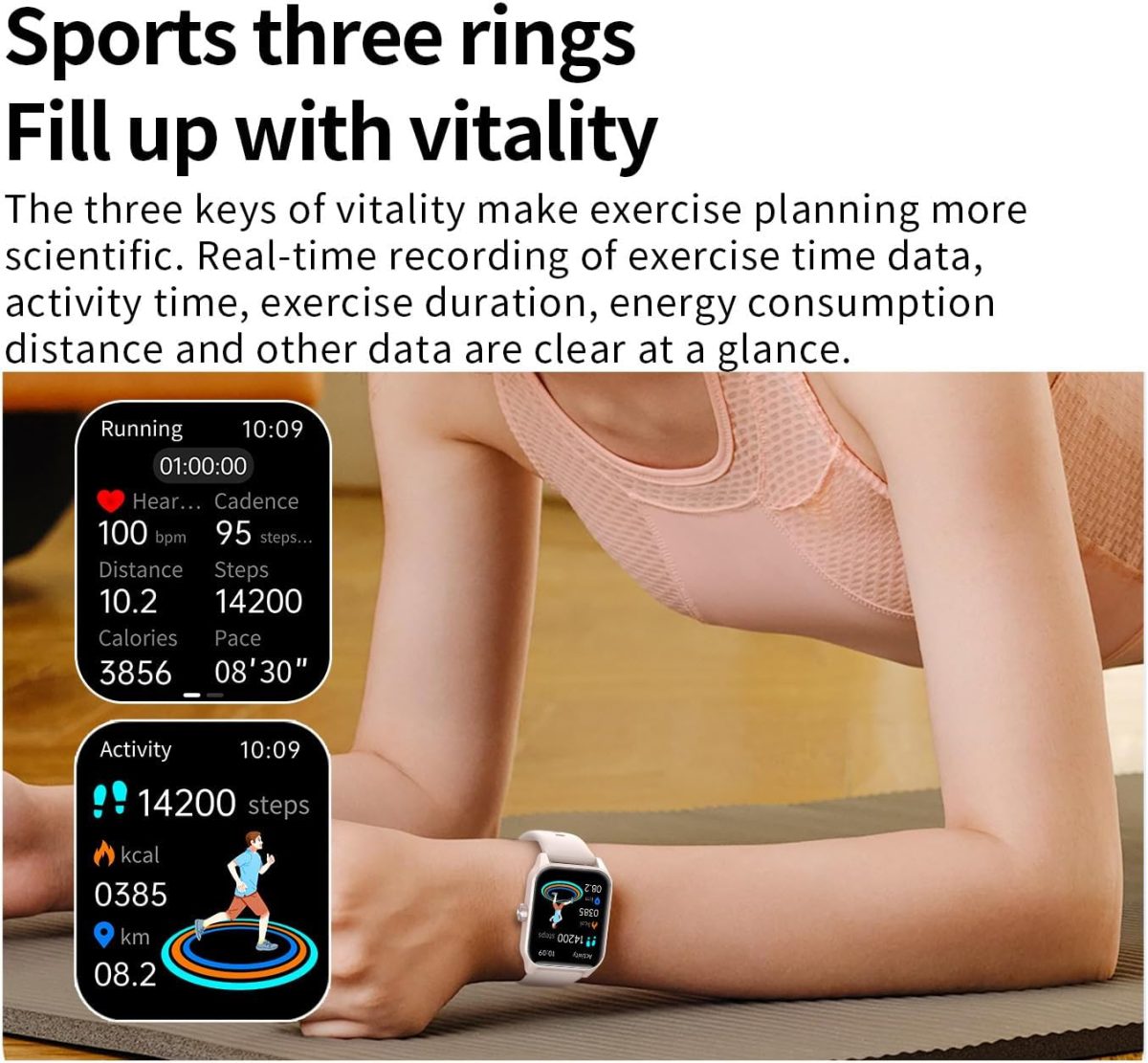 ⁦V25Z Smart Watch IP 68 Waterproof Answer/Make Call, Supports the Arabic language, Compatible with iPhone Android Phone⁩ - الصورة ⁦3⁩