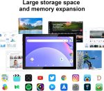⁦Android 15 Tablet,10 inch Tablets, 18GB RAM+128GB ROM/2TB Expandable, 2 in 1 Tablets with Keyboard Case, 1280x800 IPS Display Screen, 5G Wi-Fi6, Dual Camera, 6000mAh Battery BT5 Widevine L1 (Pink)⁩ - الصورة ⁦2⁩