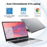 ⁦acer Chromebook 315 Laptop Computer for Student Business, 15.6" FHD IPS Display Chomebook Laptops, Intel Celeron N4500, 4 GB RAM|320 GB(64 GB eMMC+256 GB Card), WiFi6, Chrome OS+Designed Accessories⁩ - الصورة ⁦2⁩